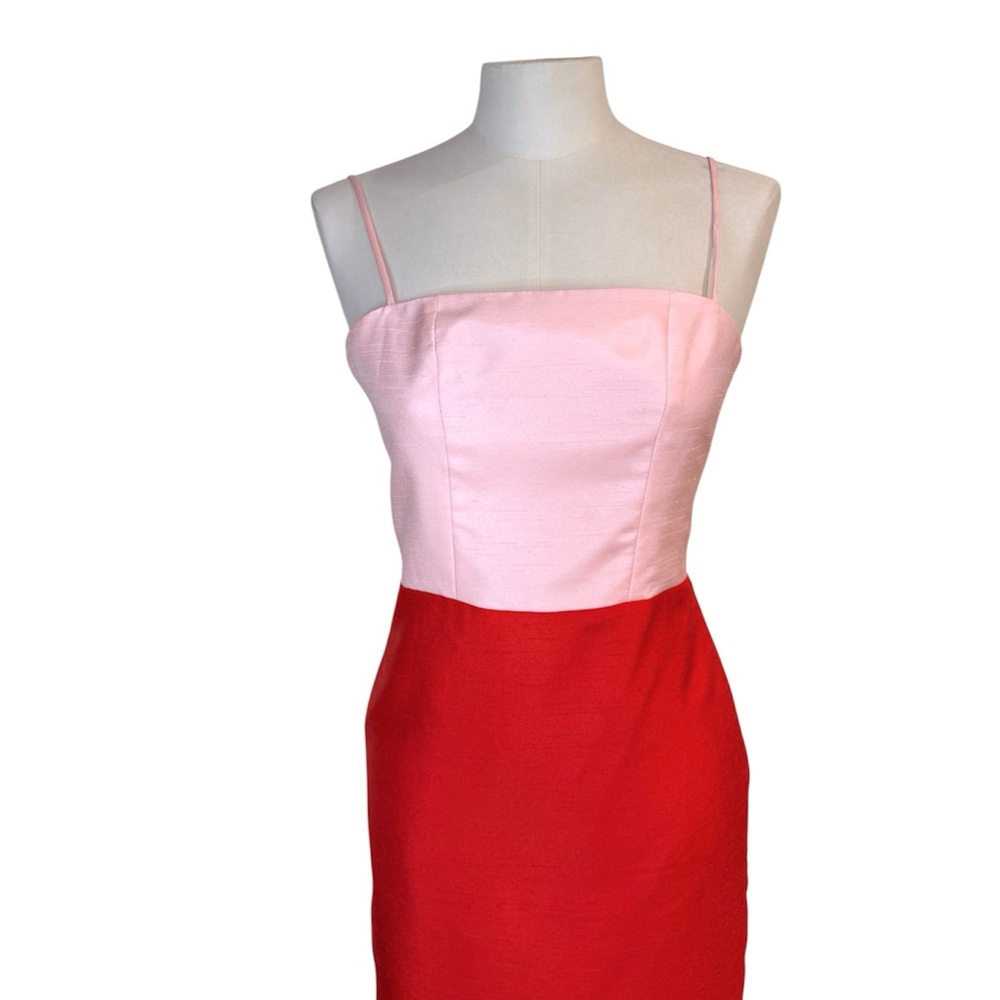 STAUD Pink Red Enzo Two Tone Dress size XS - Picture 11 of 13